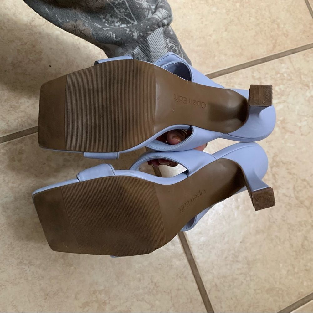 Open Edit Nordstrom Light Blue Heels size 8.5 - Picture 6 of 7